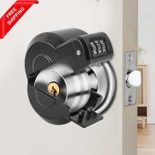 Door Knob Lock Combination Child Proof Door Knob Cover Lock Out Device for Bedro