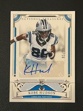 Kobe Hudson 2025 National Treasures Football Rookie Auto /99 Panthers 