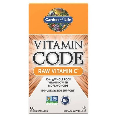 Garden of Life Vitamin Code RAW Vitamin C, 500mg - 60 vcaps (699,67 EUR/kg)