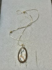 BARSE Large Opal Teardrop Pendant Necklace Ad...