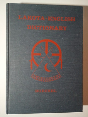 #ad Dictionary Lakota English Teton Sioux Santee Dialects Indian Language Book 1983 $26.99