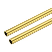 10mm OD x 1mm Wall Thickness x 102mm 4" Length Copper Round Tube 2 Pack