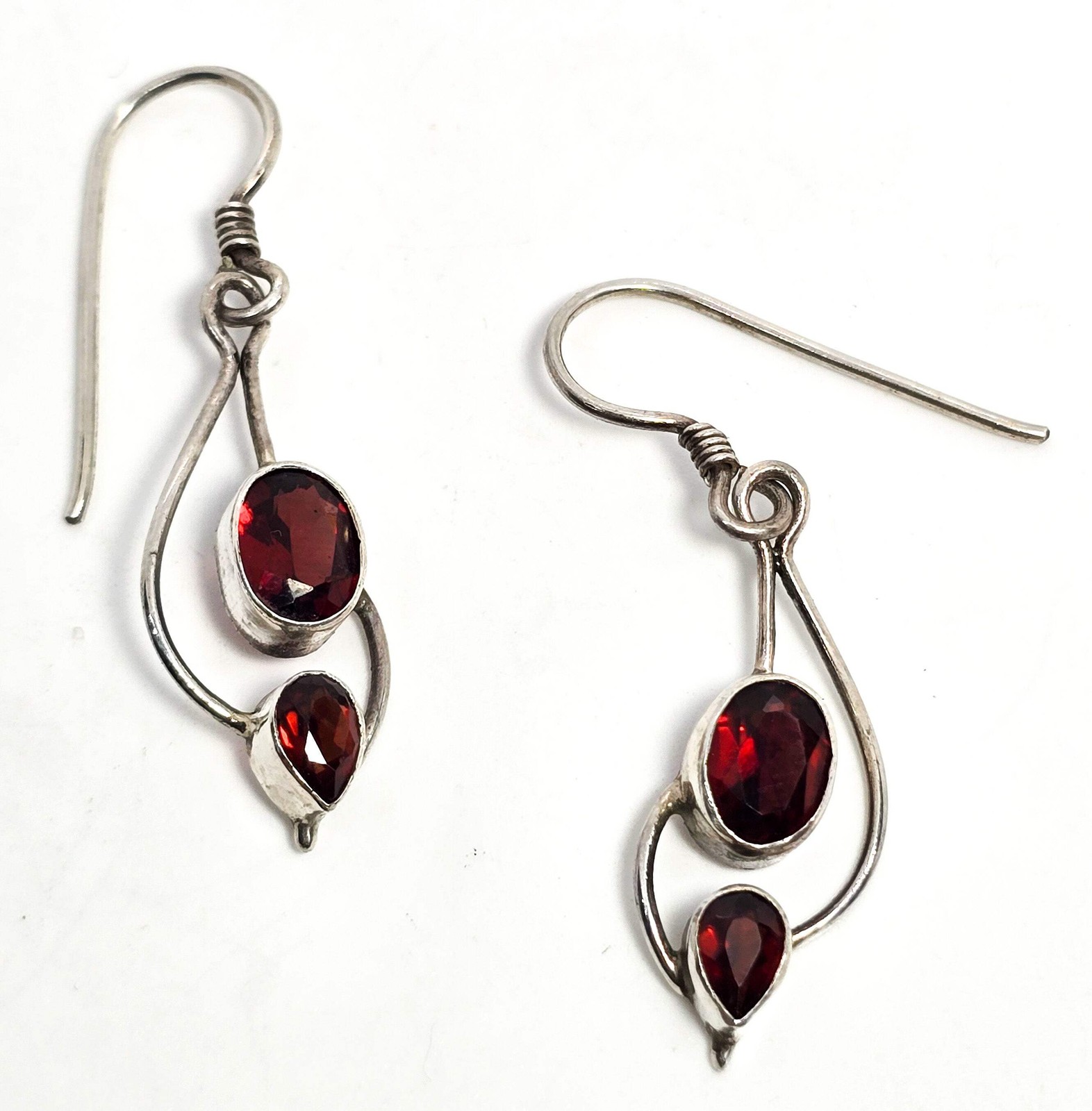 Garnet deep red large multi gemstone abstract ste… - image 1