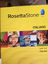 Rosetta Stone Italian Level 1 2 WIN  MAC CD ROM