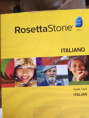Rosetta Stone Italian Level 1 &2 WIN & MAC CD ROM