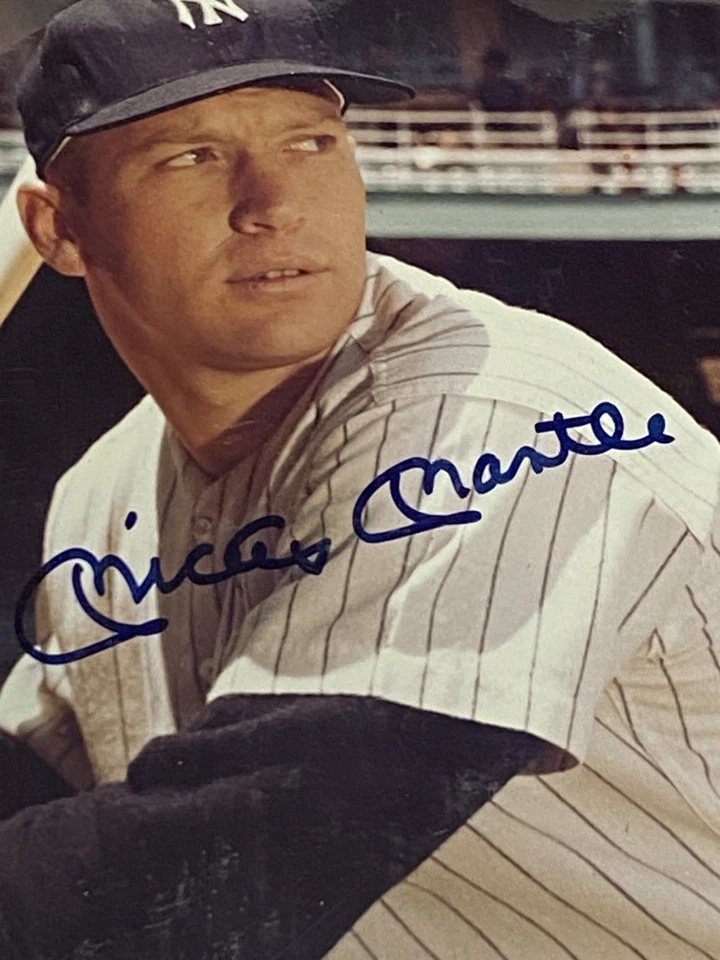 Placa Autografiada MICKEY MANTLE Ltd 2300 de 2.415 Ver Foto y Descripción Foto 3 de 4