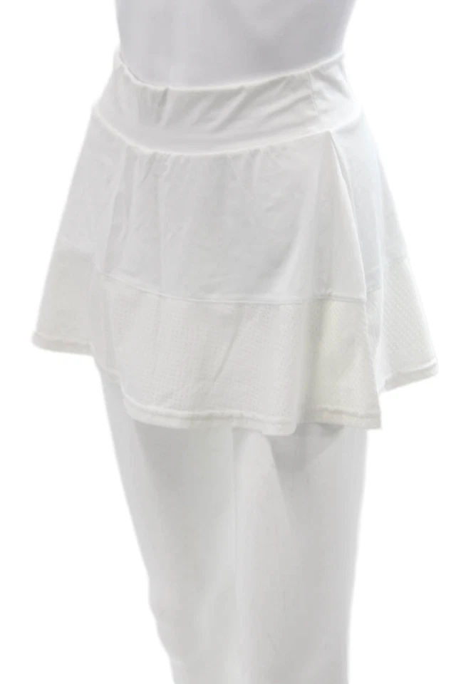 Adidas Mujer Mini Skort Blanco Talla XS Foto 2 de 4