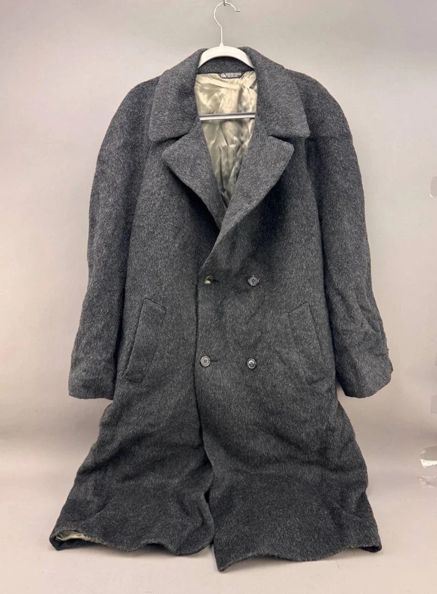 Gray 100% Wool Vintage Outerwear Coats & Jackets for Men for sale