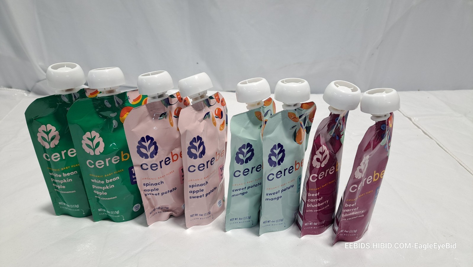 Cerebelly Organic Baby Food Pouches – 8-Pack Variety | Brain-Supporting Nutrient