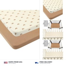Onacosht Muslin Mini Crib Sheets, 39" x 27" Pack and Play Mattress Sheets Fit...