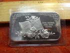 1973 Happy Mother's Day 1 Oz .999 Silver Bullion Bar Lot A - No Reserve