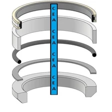 RE20428 Dozer Angle Cylinder Seal Kit Fits John Deere 450G