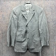 Givenchy Blazer Mens 43R Gray Sport Coat Jacket Worsted Wool Monsieur Pinstripes