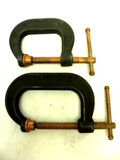 NEW - DIECRAFT Tools Drop Forged Steel C-Clamp Black & Copper Plated 2" & 3"