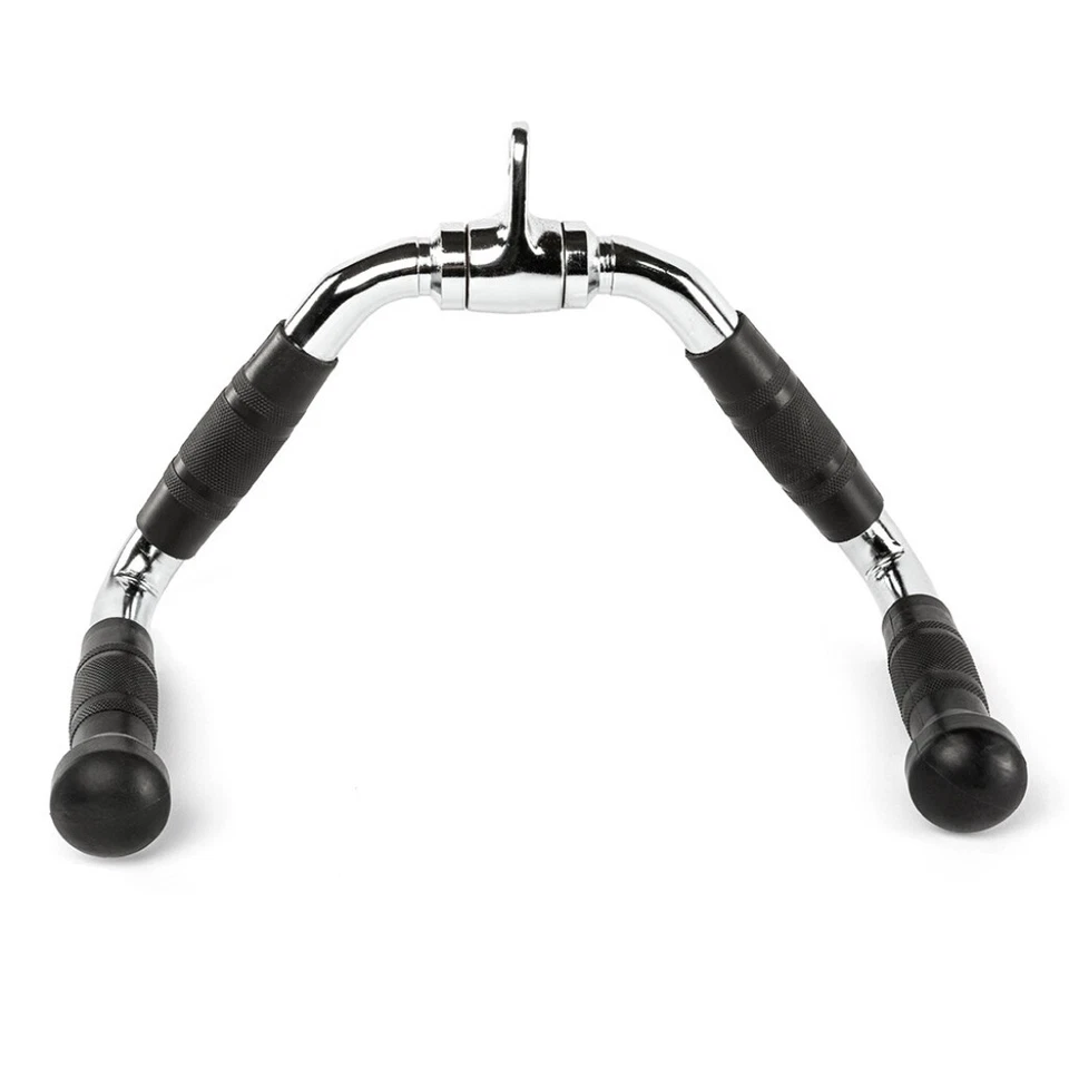 Rudergriff breit mit Ergo-Gummigriffen - für Kraftstationen / Seilzug - Bild 3 von 4