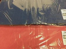 DII Natural Ribbed Placemat (Set of 6)  19" x 13" New, Hot pink & Royal Blue