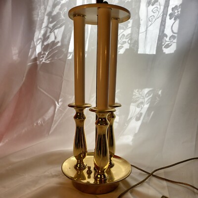 Vintage Alsy Three Arm Brass Two Light Lamp 3-Way Lighting | eBay