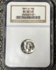 1941-D   Mercury Dime  NGC MS66 FB