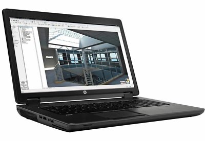 HP ZBook 17'' G1 i5-4300 250GB SSD 8GB RAM nVidia Quadro k610 Win10