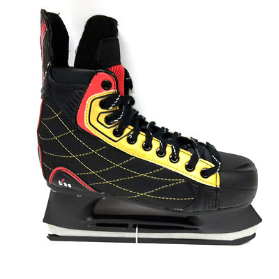 M&L Sport t´24 Eishockey Schlittschuh - Unisex - Gr. 41 Iceskate schwarz rot 