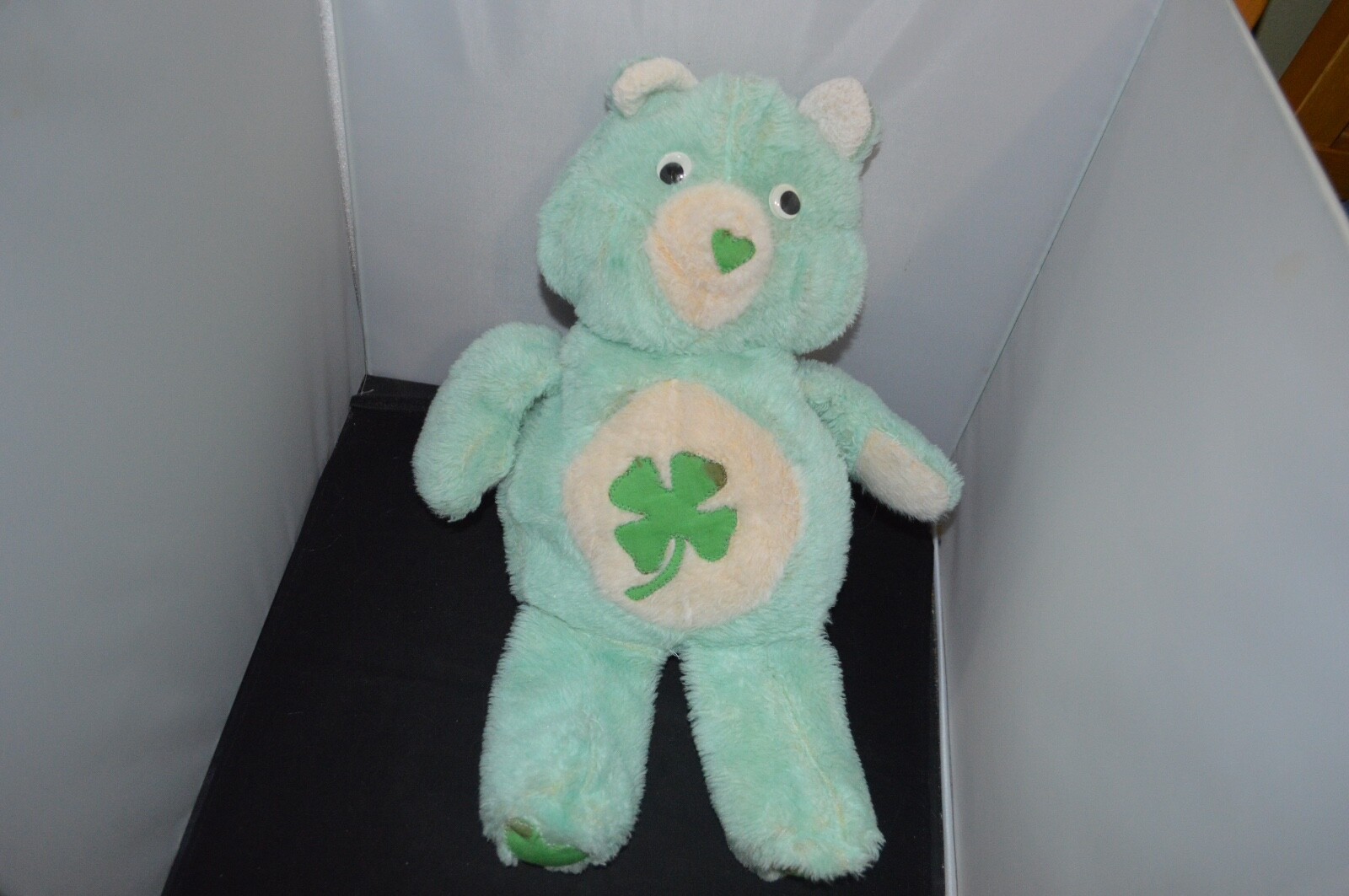 Care Bear Look Alike Teddy Plush Clover Green Googly Eyes 17" Z8 Plush