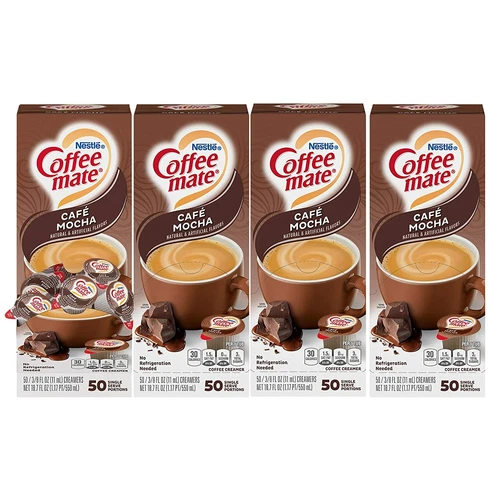 Nestle Coffee mate Coffee Creamer Singles, Assorted Flavors 50 - 200 Count