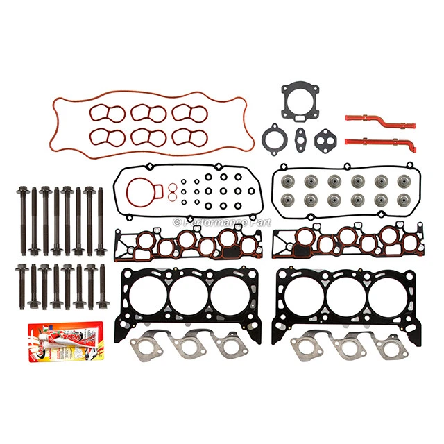 Juego de pernos de junta de culata para 01-04 Ford E150 E250 F150 4.2 OHV 12V VIN 2 Foto 2 de 4