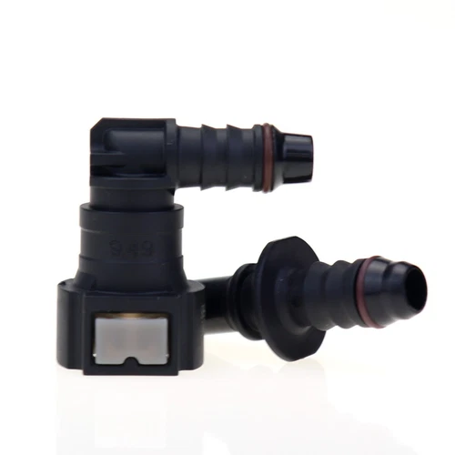 9.49mm SAE 5/16 Elbow 90 Degree Nylon Fuel Line Quick Connect Release Hose - Bild 5 von 11