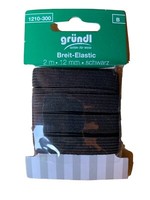 Gummilitze Gummiband SchlüPfer Gummi Gummi GrüNdl 2Mx12Mm Schwarz Super Elastic