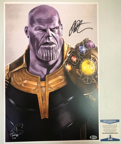 Jim Starlin Signed Autographed 13x19 Thanos Infinity Gauntlet Art Print ...