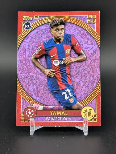 Lamine Yamal 2023-24 Topps Jade Chinese New Year Purple #/15 Rookie RC
