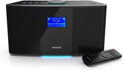 AIWA Exos 5 Wireless Speaker Unleash Powerful Sound Bluetooth Alarm Clock NEW