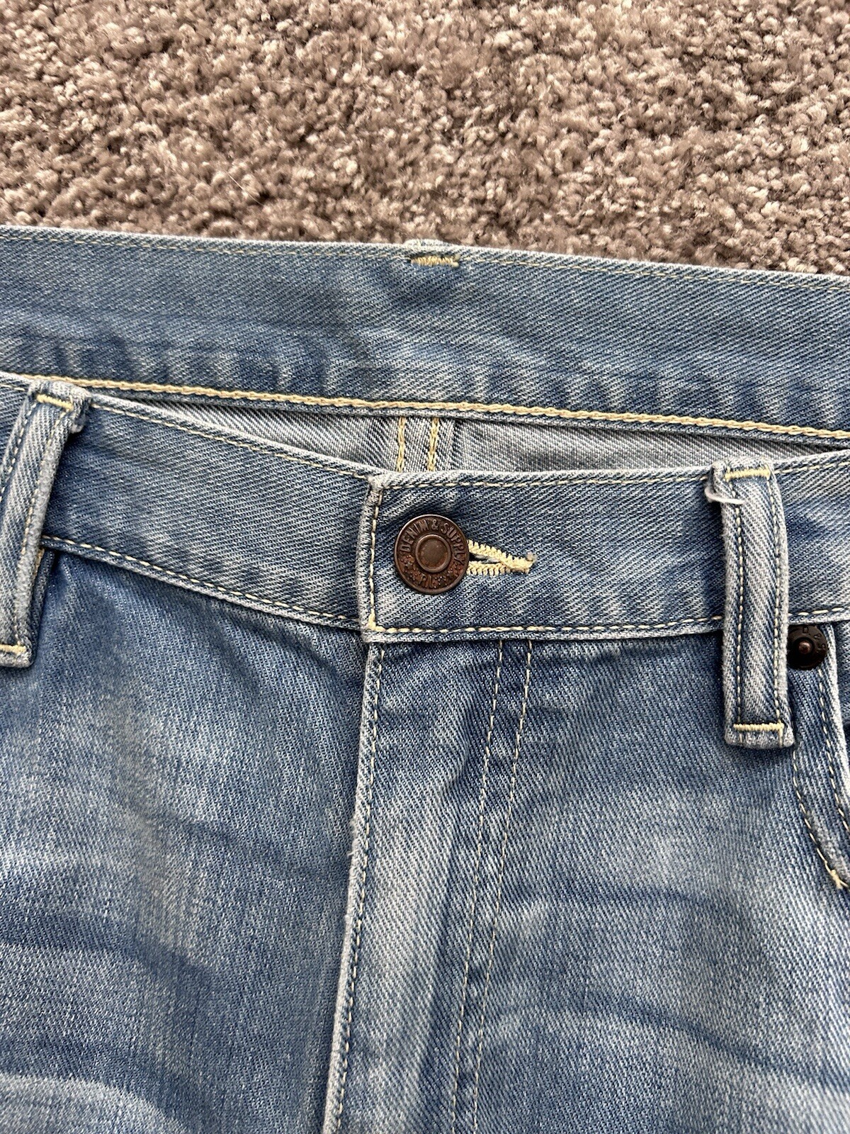 RARE Ralph Lauren Patchwork Distressed Denim Boyfriend Jeans Size W30 L32 image 8