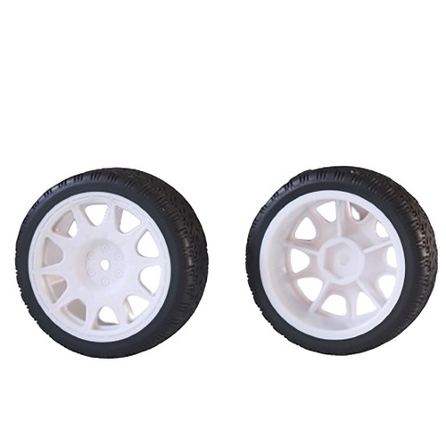 4PCS OD 2.50" 12mm Hex Wheels Rims & Rubber Tires for 1/10 On Road RC Car - Picture 5 of 9