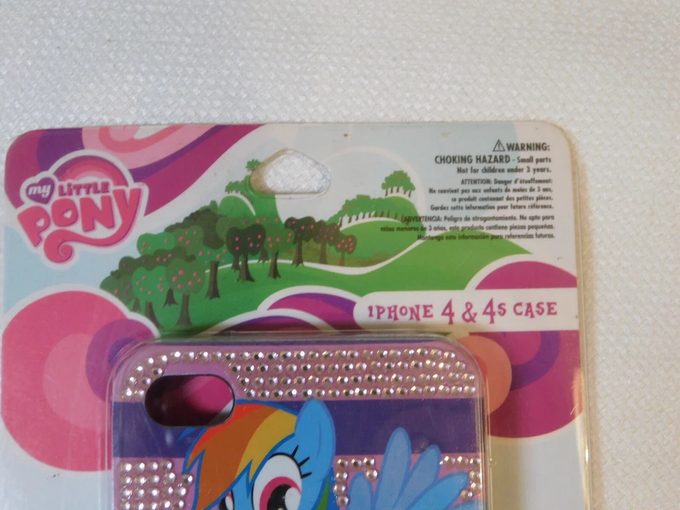 My Little Pony RARO Iphone 4 4S capa de telefone brilho NOS Loungefly Hasbro pôneis - Imagem 3 de 4