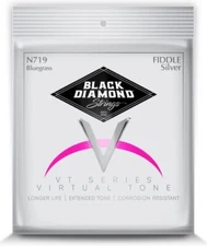 Black Diamond Fiddle Violin Strings N719 Silver Plated Wound Set