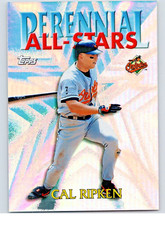 1999 Topps Baseball Insert Perennial All-Stars No. PA4 Cal Ripken Jr Baltimore 