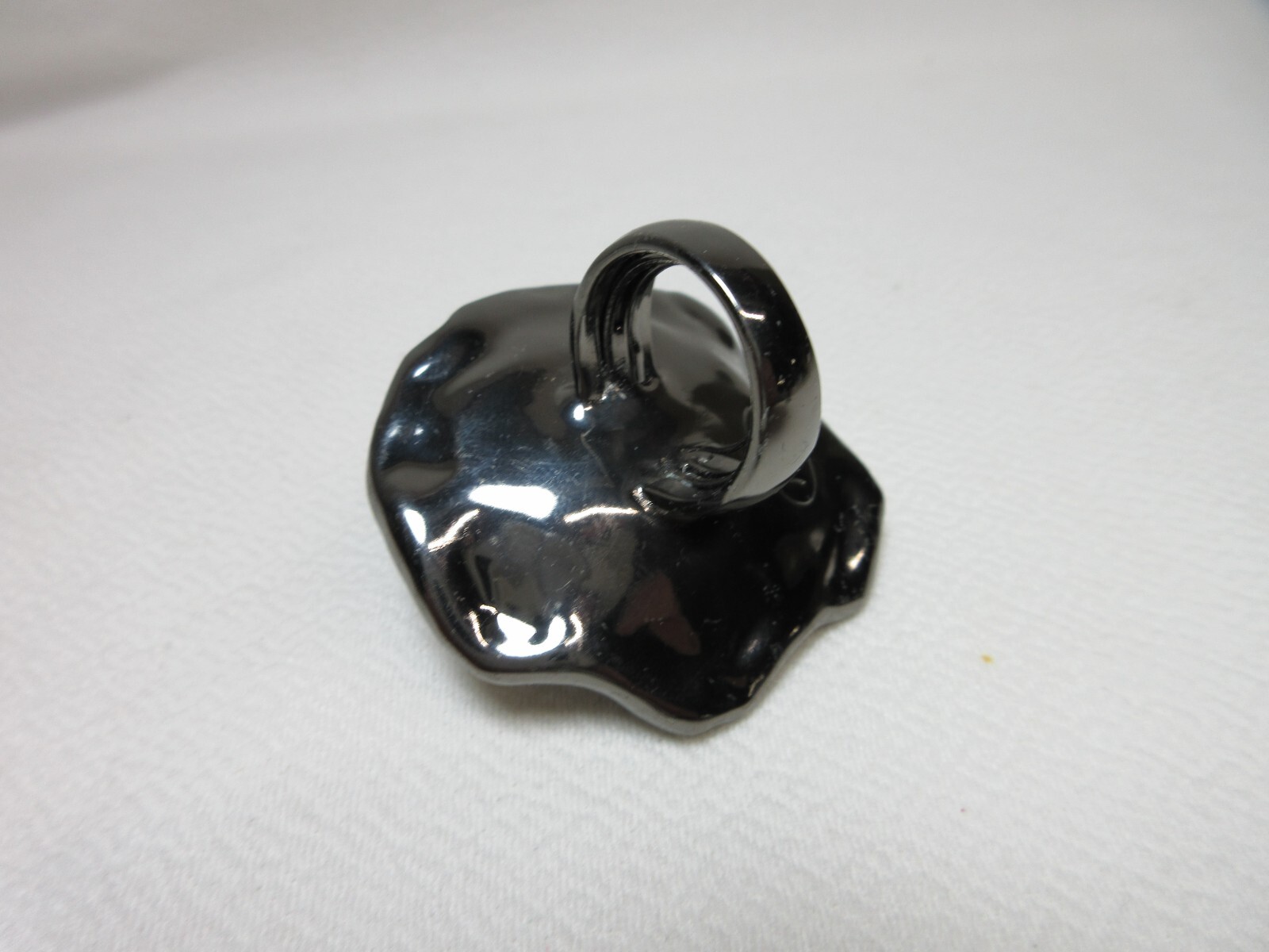 KARA BOLD STATEMENT RING LARGE CHUNKY WITH STONE - image 7