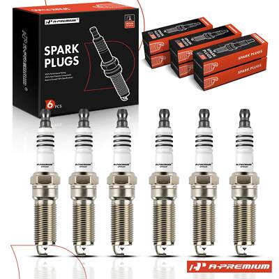 6Pcs Iridium & Platinum Spark Plugs for Ford Edge Taurus Fusion Flex Lincoln MKZ