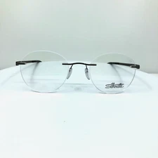New Silhouette Momentum Rimless Eyeglasses Momentum 5529 EP C. 6660 Ruthenium