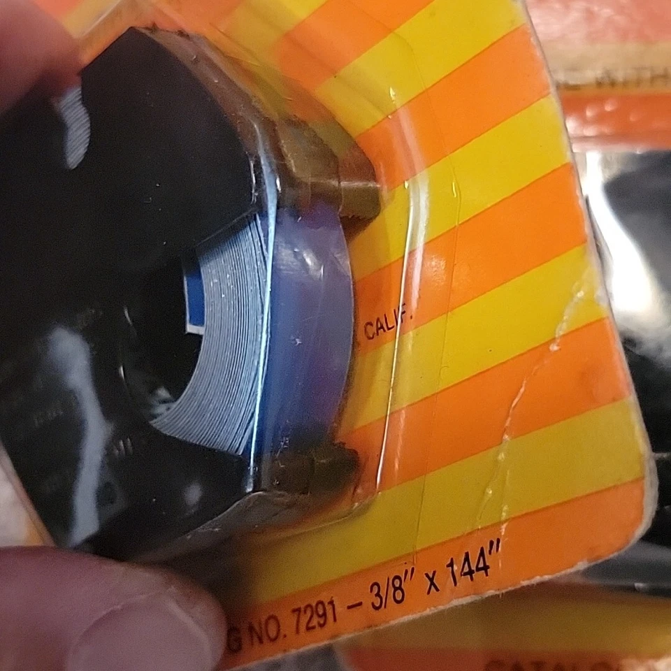 NOS Dymo Embossing Tape Blue 3/8" x 144" Catalog #7291 Vintage 1971 Black/Blue - Image 4 of 4