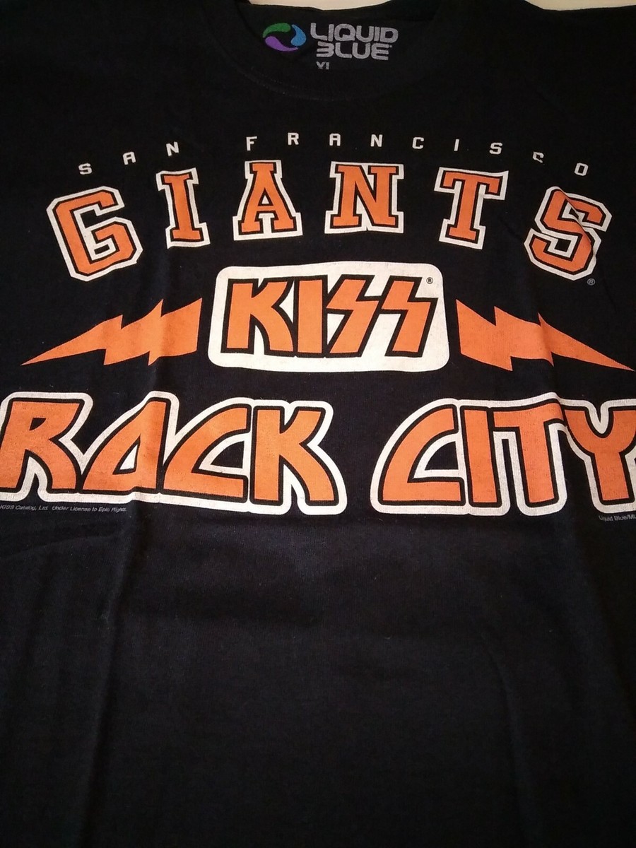 KISS Men's San Francisco Giants Rock City T-shirt X-Large