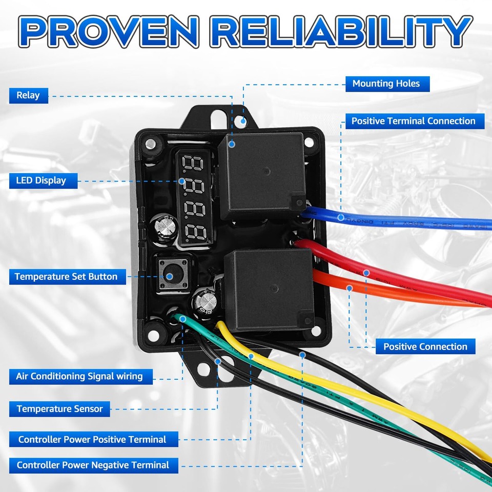 Davies Craig DC-0444 Digital Radiator Fans Controller Adjustable ...