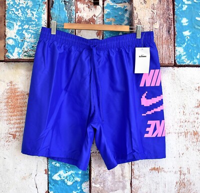 Men's Nike Volley 7'' Inseam Short Swim Trunk Stretch XLARGE Racer Blue NEW