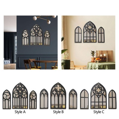 3x Gothic Wandspiegel Barock Wandspiegel für Schlafzimmer Badezimmer