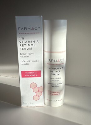 AUTHENTIC FARMACY 1% Vitamin A Retinol Serum Face 1oz FS $62RV BNIB