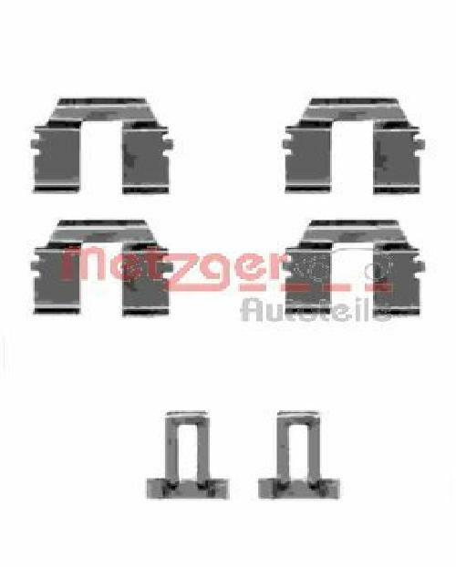 Original METZGER Accessory Set Brake Pad 109-1233 for Ford Seat VW
