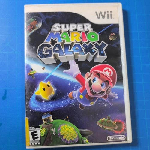Super Mario Galaxy (Nintendo Wii, 2007) With Manual