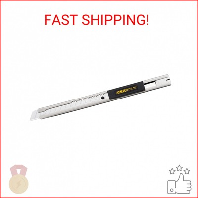 OLFA 9mm Stainless-Steel Utility Knife (SVR-2) - Multi-Purpose Retractable Preci