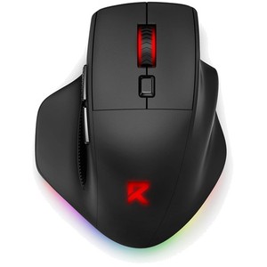 Tri-Mode Wireless Gaming Mouse with 12800 DPI for Big Hands – RGB Customizable
